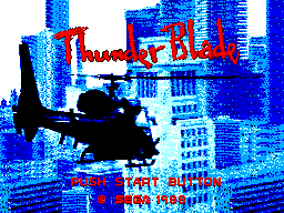 Thunder Blade Title Screen